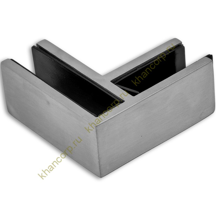 Крепление FKK-205, 70х70х30 мм стекло-стекло 90°, нержавейка/матовый