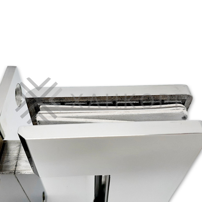 Петля Альфа α FDP-11 стена-стекло с центральным креплением, нержавейка/полированный