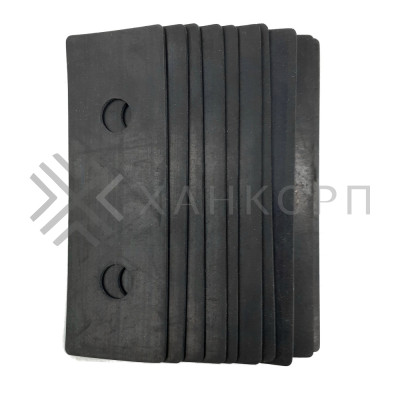 Комплект резиновых прокладок FOA-05 для стойки FOS-05, 10 шт, черный