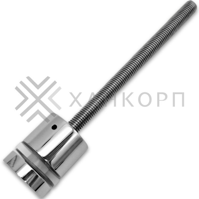 Стеклодержатель FKK-42.1, 10х30 мм Ø40 мм М12x1.75 для стекла, нержавейка/полированный