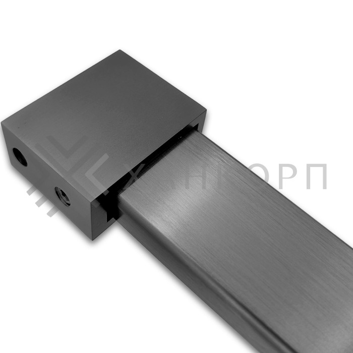 Крепление FDC-30 трубы 30х10 к стене, нержавейка/оружейная сталь