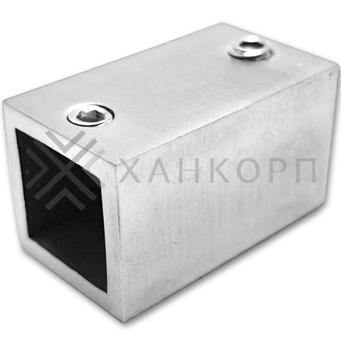 Крепление FDC-60 трубы 15х15 к стене, нержавейка/матовый