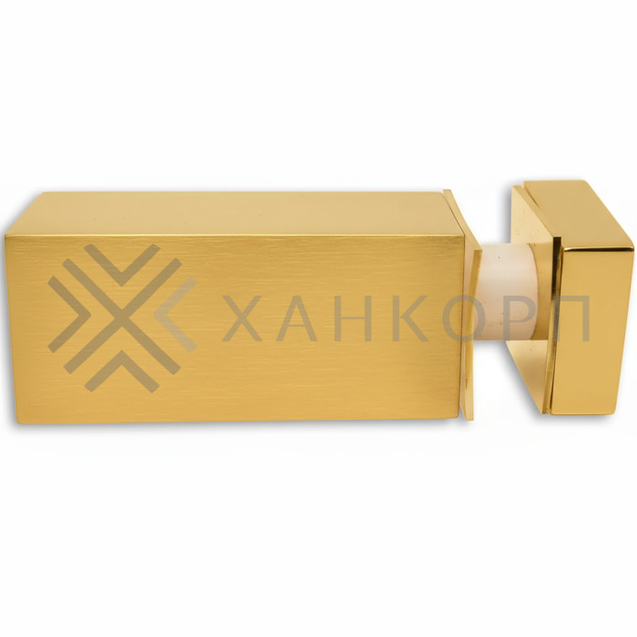 Крепление FDC-54 трубы 15х15 к стеклу, нержавейка/брашированное золото