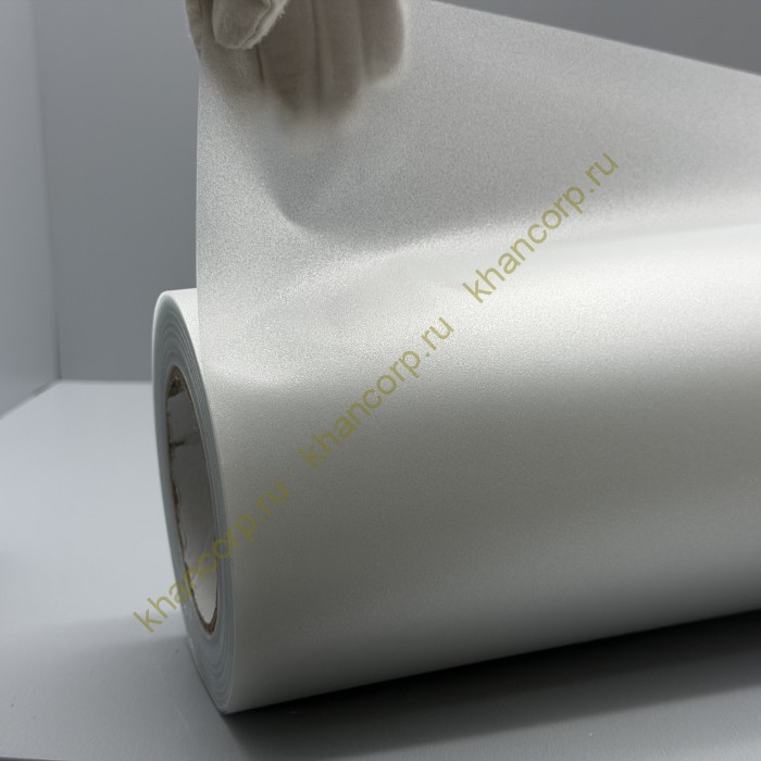 Декоративная пленка 1,52х30 м, белая матовая с глиттером
