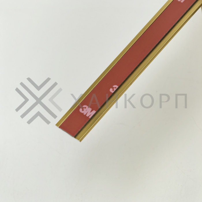 Планка FDPA-79.3 для имитации лофт перегородок 1,7х18х3000 мм самоклеющаяся, алюминий/золото