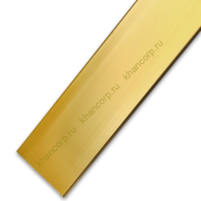 Планка FDPA-79.3 для имитации лофт перегородок 1,7х18х3000 мм самоклеющаяся, алюминий/золото