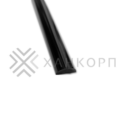 Порог акриловый для душевой 10х5 мм 2 м Черный FDPP-10.2