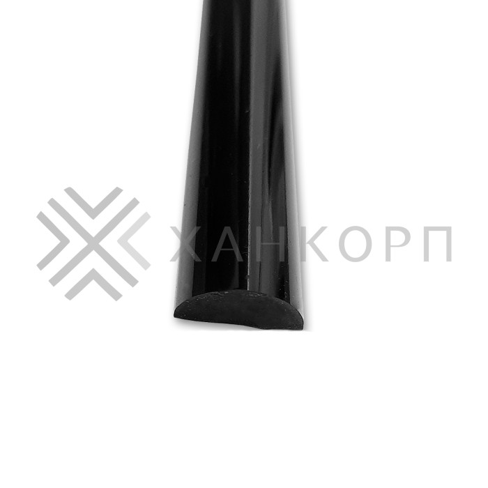 Порог акриловый для душевой 10х5 мм 2 м Черный FDPP-10.2