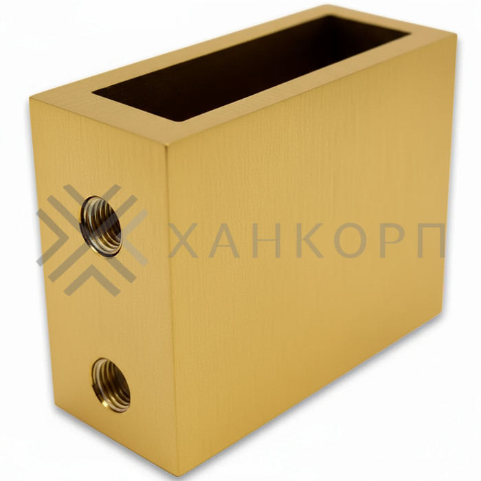 Крепление FDC-30 трубы 30х10 к стене, нержавейка/брашированное золото