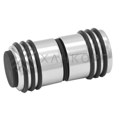 Ручка кноб Йота FDR-141 с одним резиновым торцом, латунь/хром