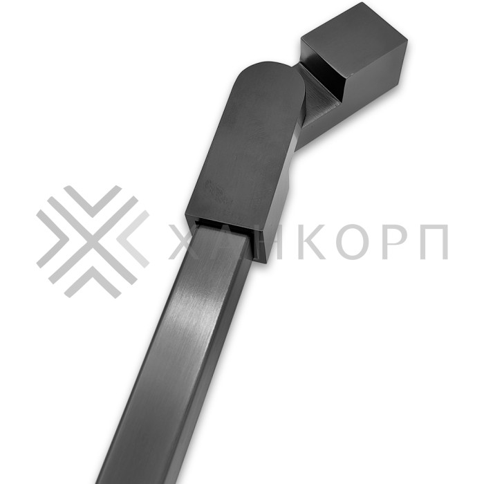 Соединитель FDC-57 трубы 15х15 регулируемый 90°-180°, нержавейка/оружейная сталь