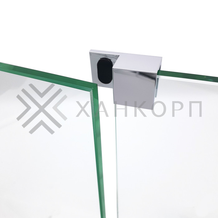 Дверной стопор FDA-05R правый 180˚ к стеклу латунь/хром