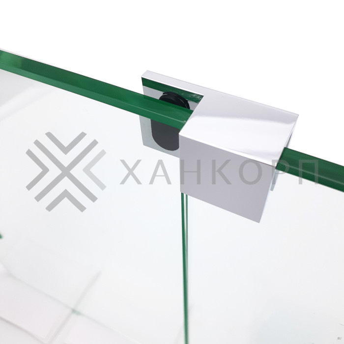 Дверной стопор FDA-05R правый 180˚ к стеклу латунь/хром