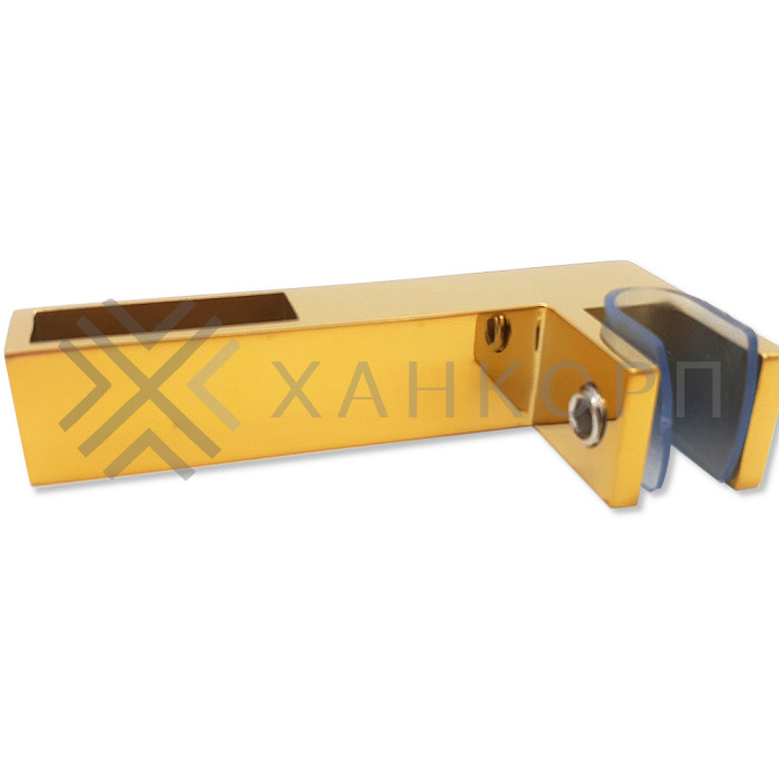 Держатель стекла FDC-35 сквозной 30х10 горизонтальный, нержавейка/золото