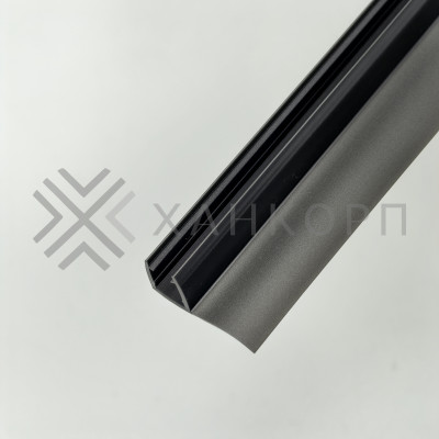 Уплотнитель ПРЕМИУМ F-образный серый 2.5 м, ус 16 мм. под стекло 8 мм FDPP-417.8