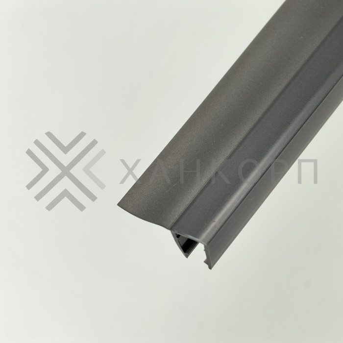 Уплотнитель ПРЕМИУМ F-образный серый 2.5 м, ус 16 мм. под стекло 8 мм FDPP-417.8