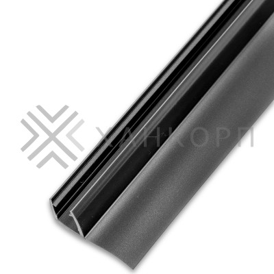 Уплотнитель ПРЕМИУМ F-образный серый 2.5 м, ус 16 мм. под стекло 8 мм FDPP-417.8