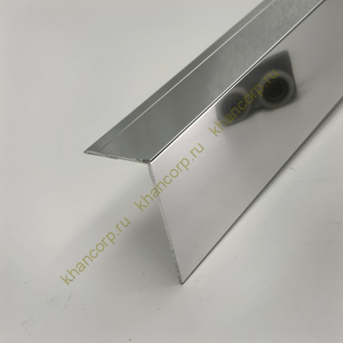 Раздвижная система FDS-113 на 2 двери с доводчиками, алюминий/полированный