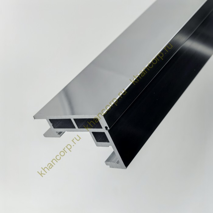 Раздвижная система FDS-113 на 2 двери с доводчиками, алюминий/полированный