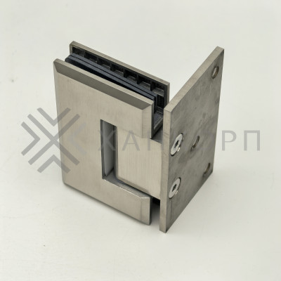 Петля Бета β FDP-20 стена-стекло с боковым креплением, нержавейка/матовый