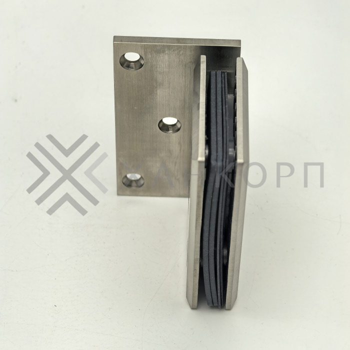 Петля Бета β FDP-20 стена-стекло с боковым креплением, нержавейка/матовый