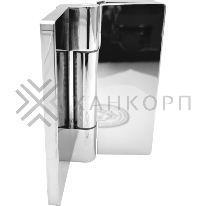 Петля Гера FDP-122 стена-стекло 90˚ открывание внутрь, латунь/хром