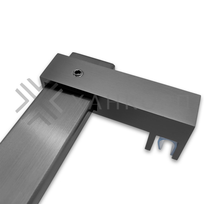 Держатель стекла FDC-35 сквозной 30х10 горизонтальный, нержавейка/оружейная сталь