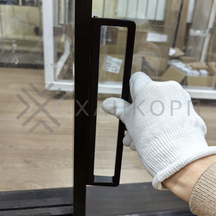 Ручка FDR-300 для стеклянной двери, алюминий/черный