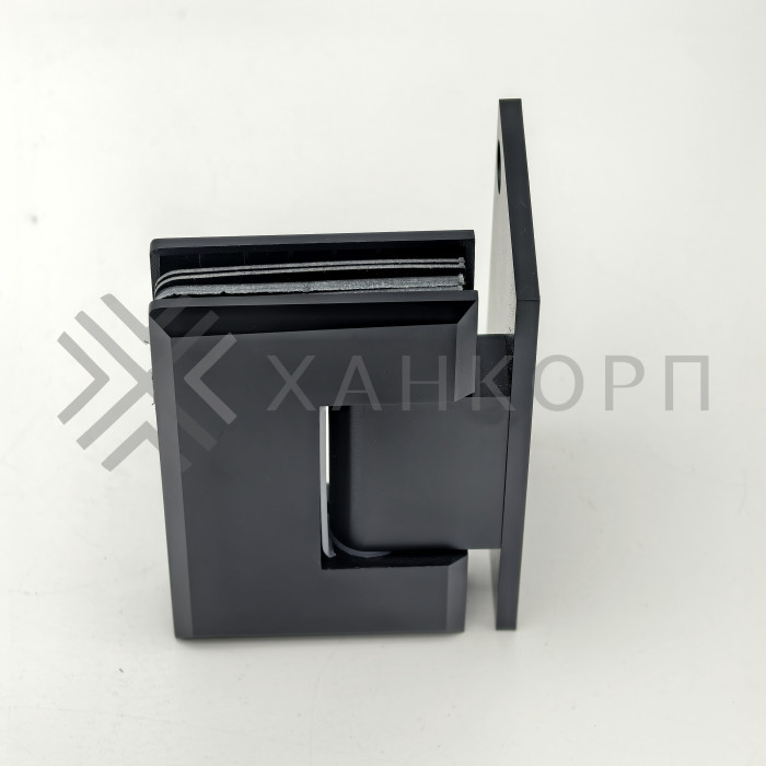 Петля Бета β FDP-20 стена-стекло с боковым креплением, нержавейка/черный