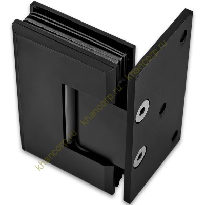 Петля Бета β FDP-20 стена-стекло с боковым креплением, нержавейка/черный