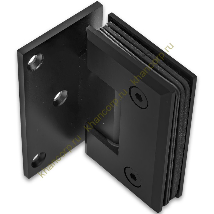 Петля Бета β FDP-20 стена-стекло с боковым креплением, нержавейка/черный