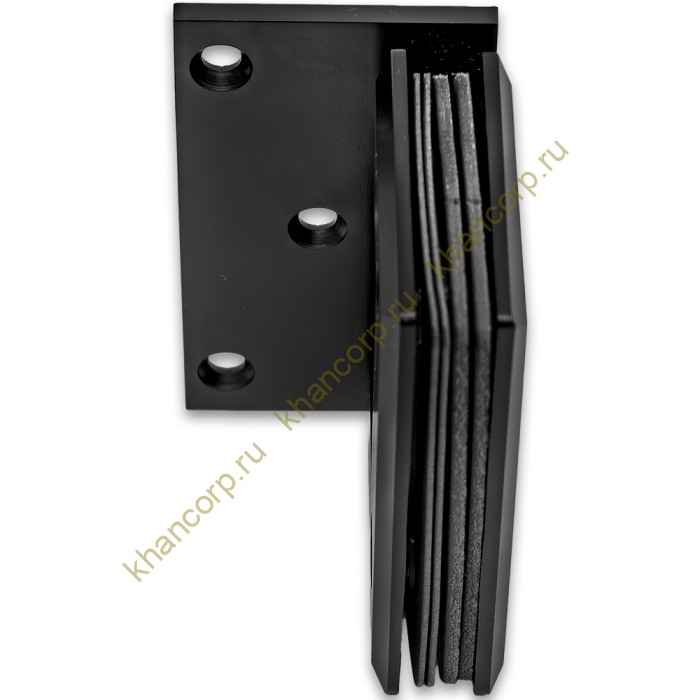 Петля Бета β FDP-20 стена-стекло с боковым креплением, нержавейка/черный