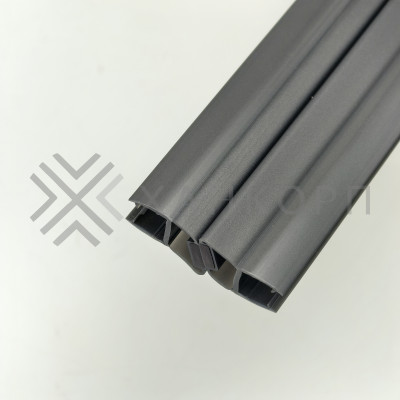 Уплотнитель магнитный ПРЕМИУМ 135°, 180° серый 2.5 м под стекло 8 мм FDPP-511.8