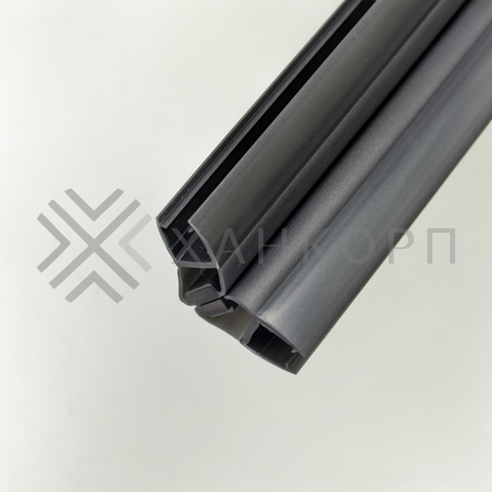 Уплотнитель магнитный ПРЕМИУМ 135°, 180° серый 2.5 м под стекло 8 мм FDPP-511.8