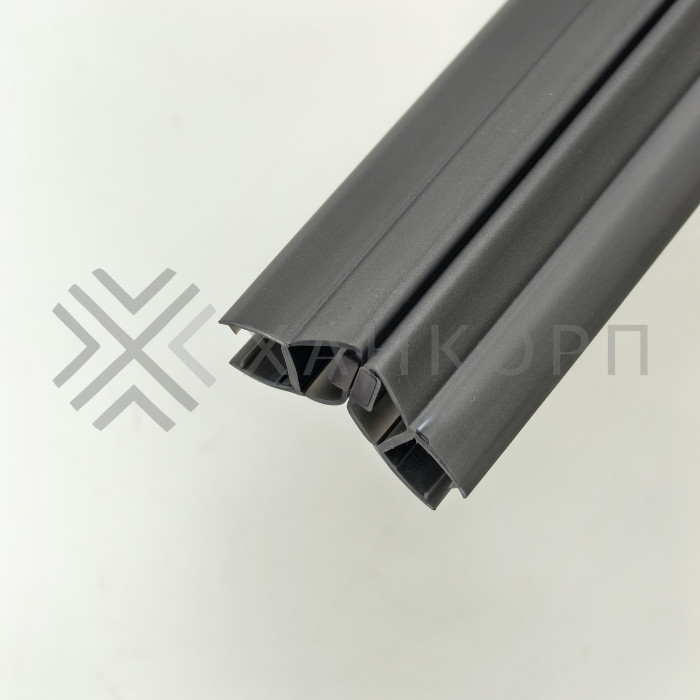 Уплотнитель магнитный ПРЕМИУМ 135°, 180° серый 2.5 м под стекло 8 мм FDPP-511.8