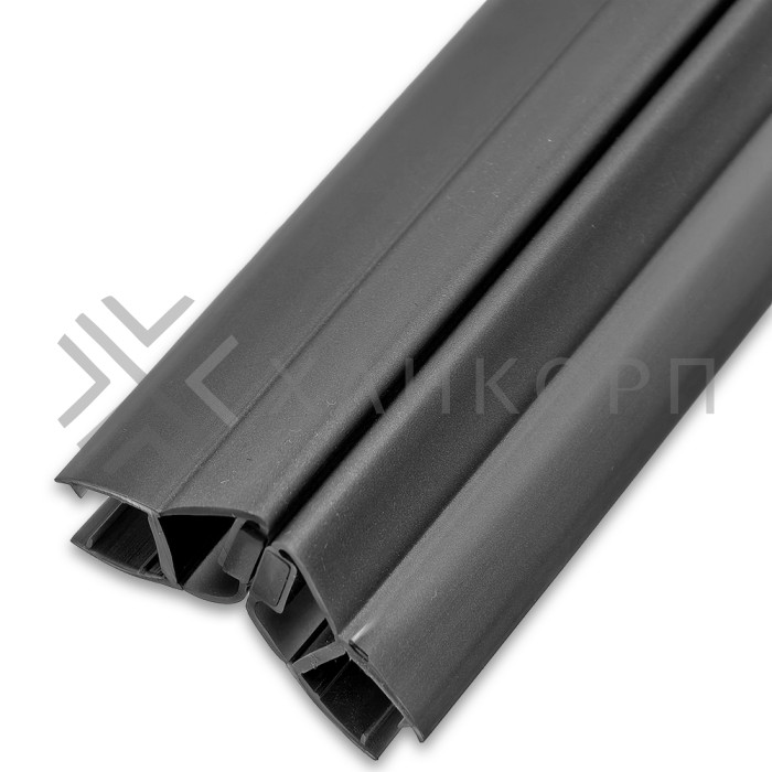 Уплотнитель магнитный ПРЕМИУМ 135°, 180° серый 2.5 м под стекло 8 мм FDPP-511.8