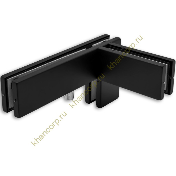 Фитинг угловой FKF-35L с осью и ребром жесткости левосторонний, нержавейка/черный