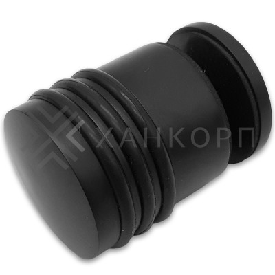 Ручка кноб Йота FDR-144 без резиновых торцов (односторонняя), латунь/черный