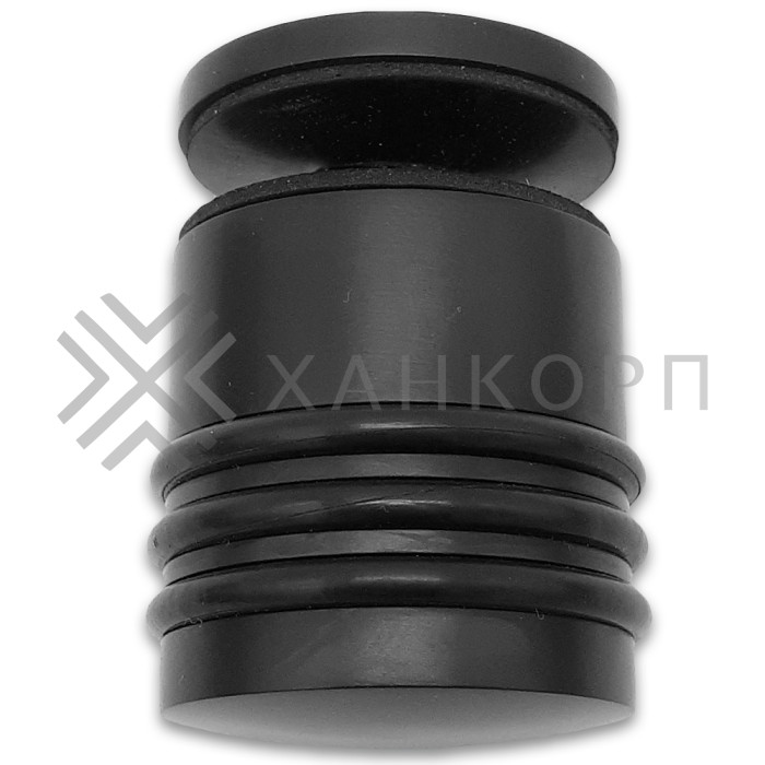 Ручка кноб Йота FDR-144 без резиновых торцов (односторонняя), латунь/черный