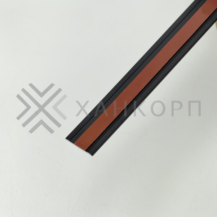 Планка FDPA-79.3 для имитации лофт перегородок 1,7х18х3000 мм самоклеющаяся ,алюминий/черный