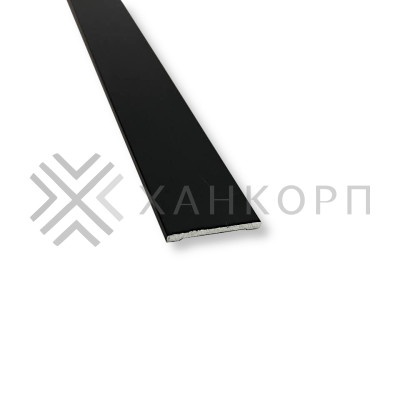 Планка FDPA-79.3 для имитации лофт перегородок 1,7х18х3000 мм самоклеющаяся ,алюминий/черный