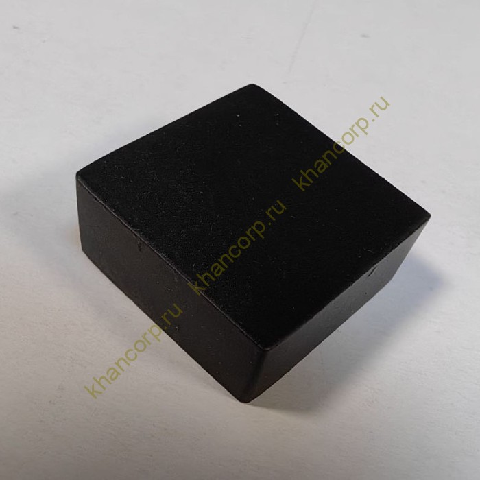 Заглушка квадратная FDRA-03 для ручки скобы 24х24 мм, нержавейка/черный