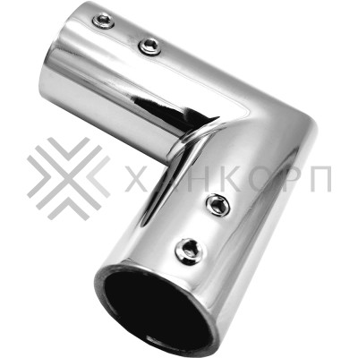 Соединитель FDC-18 трубы 19 угловой 90°, нержавейка/полированный