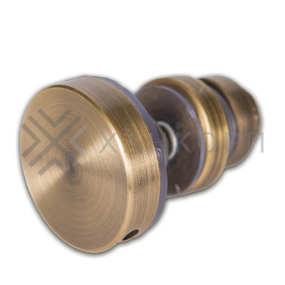 Крепление трека к стеклу FDS-32, нержавейка/бронза