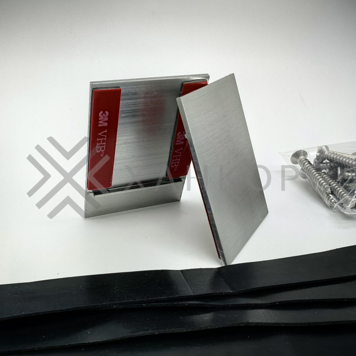 Раздвижная система FDS-16 с треком 2 м для стеклянных дверей, алюминий/матовый