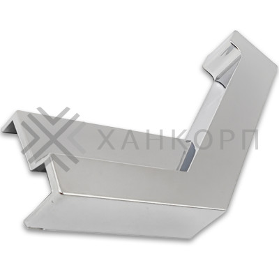 Заглушка FDPA-432R ПРАВАЯ угловая 135° для порога FDPA-43.15, ПВХ/хром