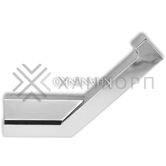 Заглушка FDPA-432R ПРАВАЯ угловая 135° для порога FDPA-43.15, ПВХ/хром