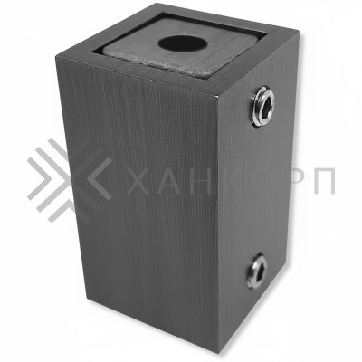 Крепление FDC-60 трубы 15х15 к стене, нержавейка/оружейная сталь