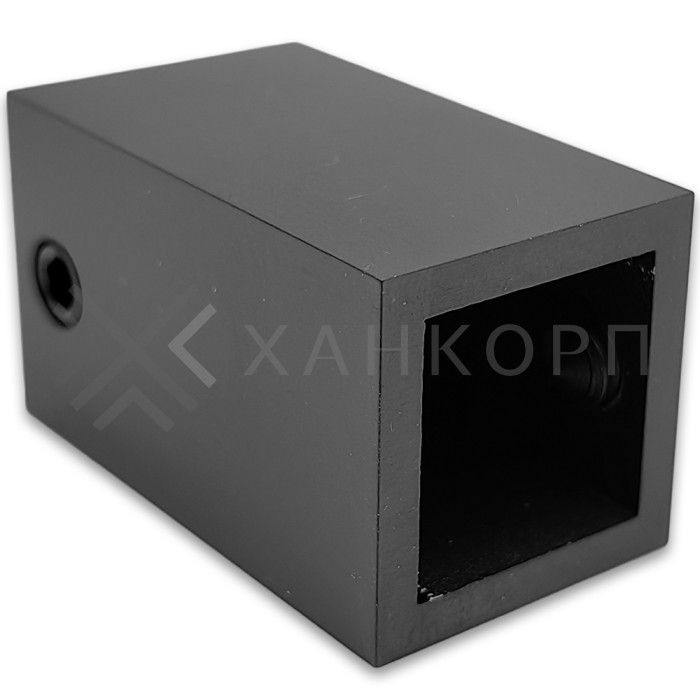 Крепление FDC-60 трубы 15х15 к стене, нержавейка/оружейная сталь