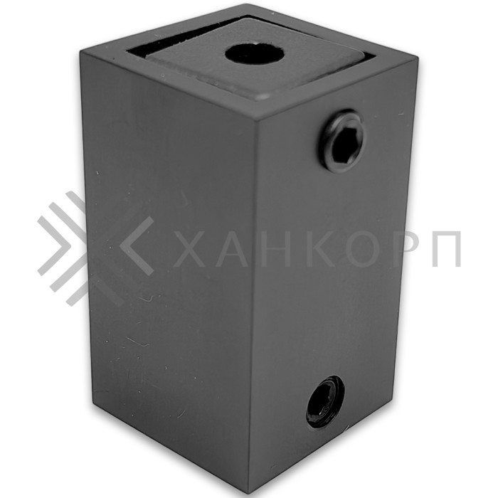 Крепление FDC-60 трубы 15х15 к стене, нержавейка/оружейная сталь
